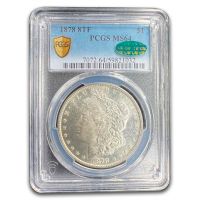 A（VIP価格）PCGS 3枚セット 1878 8TF Morgan Dollar Crazy Lips VAM 23 Mint State (MS) Pricing