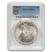 1884-O $1 Morgan Silver Dollar graded MS65 by NGC, MS65 - PCGS