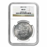 1880-O $1 VAM 6, 8/7 Ear TOP 100 (Regular Strike) Morgan Dollar