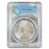 1887 Morgan Silver Dollar - PCGS MS63 - Certified & Graded, Flashy