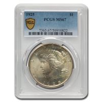 1925 US Peace Silver Dollar PCGS MS 63, MS63 - PCGS Auction Prices