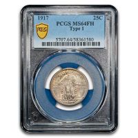 1917 25C Type 1 (Regular Strike) Standing Liberty Quarter - PCGS