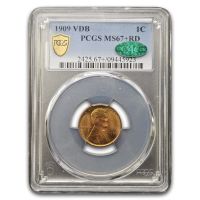 1909 VDB 1C, RD (Regular Strike) Lincoln Cent (Wheat Reverse