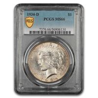 1934-D $1 (Regular Strike) Peace Dollar - PCGS CoinFacts