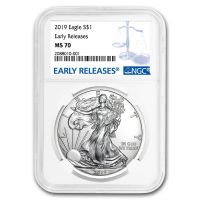 2019 $1 American Silver Eagle 1oz Dollar PCGS MS70 First