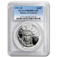 1997-W $100 Statue of Liberty, DCAM (Proof) Platinum Eagles - PCGS