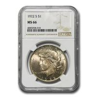 1922-S $1 (Regular Strike) Peace Dollar - PCGS CoinFacts