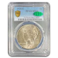 1935-S $1 (Regular Strike) Peace Dollar - PCGS CoinFacts
