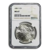 1881-S Morgan Silver Dollar. MS-63 * (NGC)., MS63 - PCGS Auction