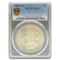 1882-CC Morgan Silver Dollar. MS-63 PL (PCGS)., MS63PL - PCGS