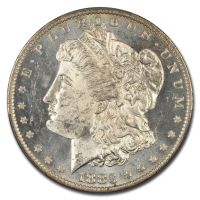 1883 O PCGS MS63 + Morgan Silver Dollar, MS 63 Plus $1 Coin