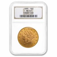 1895 Liberty Head Double Eagle. MS-64+ (PCGS)., MS64+ - PCGS