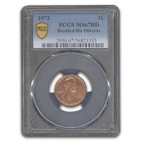 1972 Lincoln Cent. FS-101. Doubled Die Obverse. MS-66+ RD (PCGS
