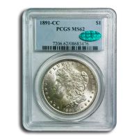 1891-CC Redfield Morgan Silver Dollar. VAM-3. Top 100 Variety
