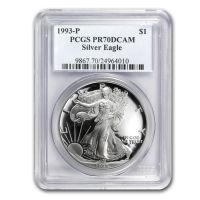 1993-P $1 Silver Eagle, DCAM (Proof) Silver Eagles - PCGS CoinFacts
