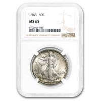 1943 PCGS Walking Liberty Half Dollar PCGS MS 65 ** Gorgeous