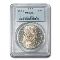アメリカ　モルガンダラー銀貨1881-s MS-62 PCGS 楽天市場】PCGS MS63 モルガンダラー モルガン1ドル銀貨 1921年