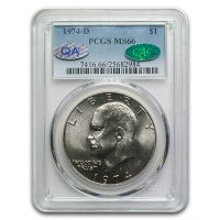 1974-D $1 (Regular Strike) Ike Dollar - PCGS CoinFacts