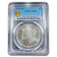 1878 8TF $1 VAM 3 Spiked Eye, PL (Regular Strike) Morgan Dollar