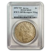 1878 7TF $1 R78 VAM 80 Weak LIB (Regular Strike) Morgan Dollar