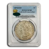 1878 8TF $1 VAM 14.9 Tripled Eyelid (Regular Strike) Morgan Dollar