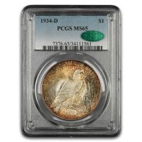 1934-D $1 (Regular Strike) Peace Dollar - PCGS CoinFacts