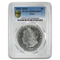 1878 7/8TF $1 Weak (Regular Strike) Morgan Dollar - PCGS CoinFacts