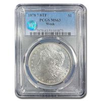 1878 7/8TF $1 VAM 41C Clashed Obverse, PL (Regular Strike) Morgan