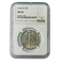 1944-D 50C (Regular Strike) Walking Liberty Half Dollar - PCGS