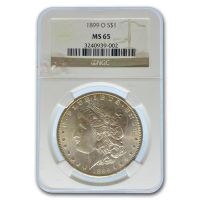 1899 O Morgan Silver Dollar Certified PCGS MS 63, MS63 - PCGS