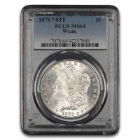 1878 7/8TF $1 Weak (Regular Strike) Morgan Dollar - PCGS CoinFacts