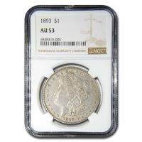 招*@様 1877年 ロシア ポリチナ ラージイーグル銀貨　PCGS AU50ハ 1893 Morgan Silver Dollar. AU-55 (PCGS)., AU55 - PCGS Auction Prices