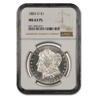 1883 O PCGS MS63 + Morgan Silver Dollar, MS 63 Plus $1 Coin