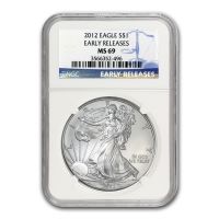 2012 American Eagle Silver Dollar NGC MS 70 Struck at West Point
