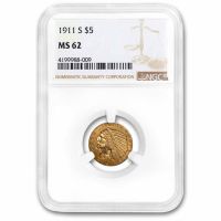 1911-S $5 MS60 NGC, MS60 - PCGS Auction Prices
