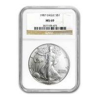 1987 $1 Silver Eagle PCGS MS-70, MS70 - PCGS Auction Prices