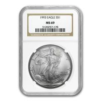 1993 $1 Silver Eagle (Regular Strike) Silver Eagles - PCGS CoinFacts