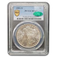 1881-S Morgan Dollar PCGS Graded Genuine MS-62 !!, MS62 - PCGS