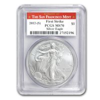 2012-(S) $1 Silver Eagle Struck at San Francisco (Regular Strike