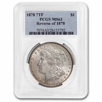 1878 7TF $1 Reverse of 1878 (Regular Strike) Morgan Dollar - PCGS