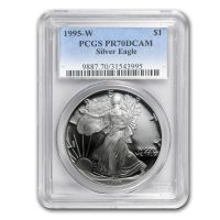 ⭐️PCGS PR69DCAM 1995 オルダニー島 島民の帰還 2ポンド銀貨 1995-W $1 Silver Eagle, Mercanti Flag Signature PR70 Deep Cameo