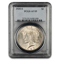 1935-S $1 4 Rays (Regular Strike) Peace Dollar - PCGS CoinFacts