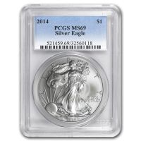 10枚セット★2014年イーグル銀貨 PCGS MS70FS マーカンティサイン 2014 $1 Silver Eagle (Regular Strike) Silver Eagles - PCGS CoinFacts