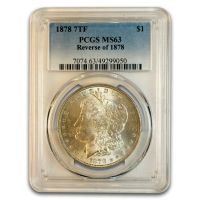 1878 7/8TF $1 VAM 41C Clashed Obverse, PL (Regular Strike) Morgan