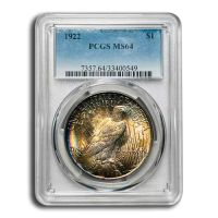 1922 PEACE SILVER DOLLAR PCGS MS 62, MS62 - PCGS Auction Prices