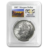 1887 Morgan Silver Dollar - PCGS MS63 - Certified & Graded, Flashy