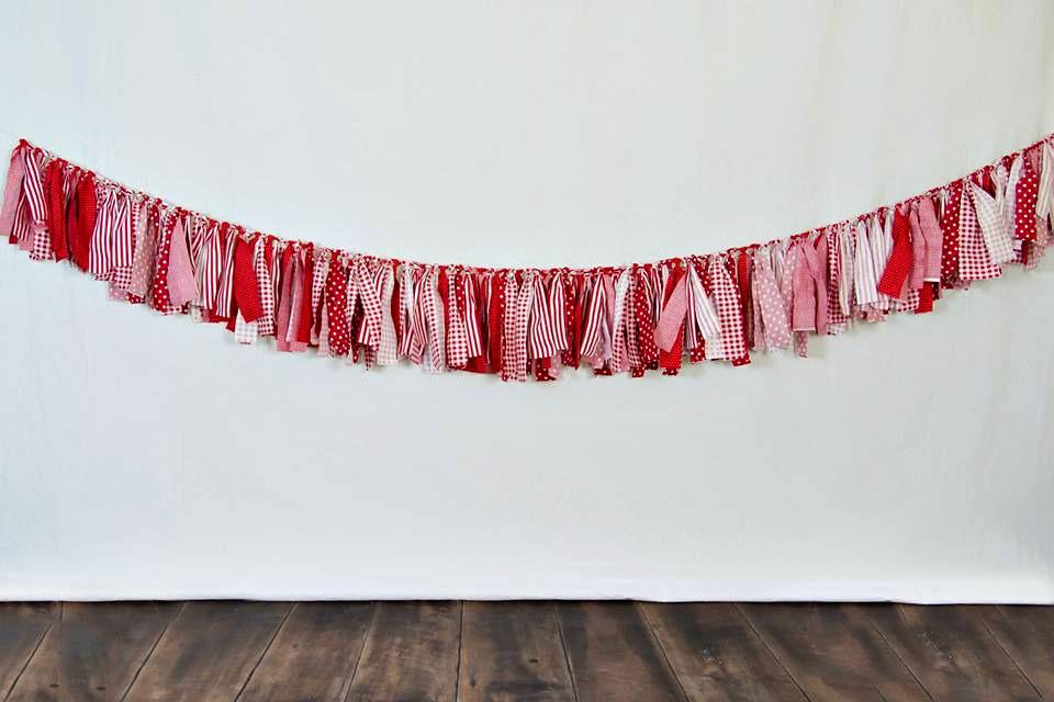 Red & White Banner for Valentine's Day