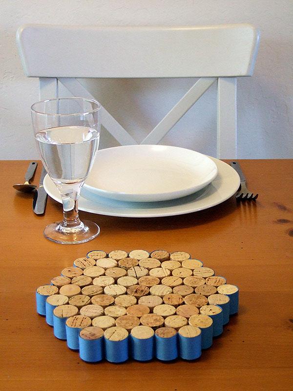 Wine cork trivets