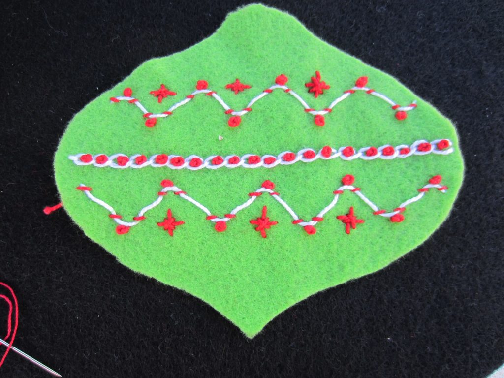 I added some tiny embroidered stars
