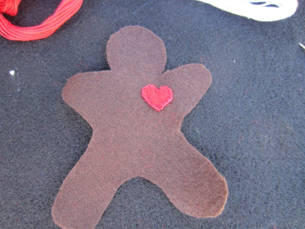 Beginning a Gingerbread ornament